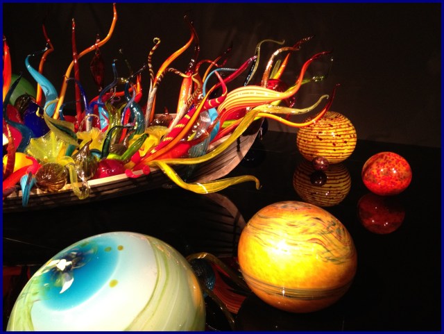 Chihuly boat and balls